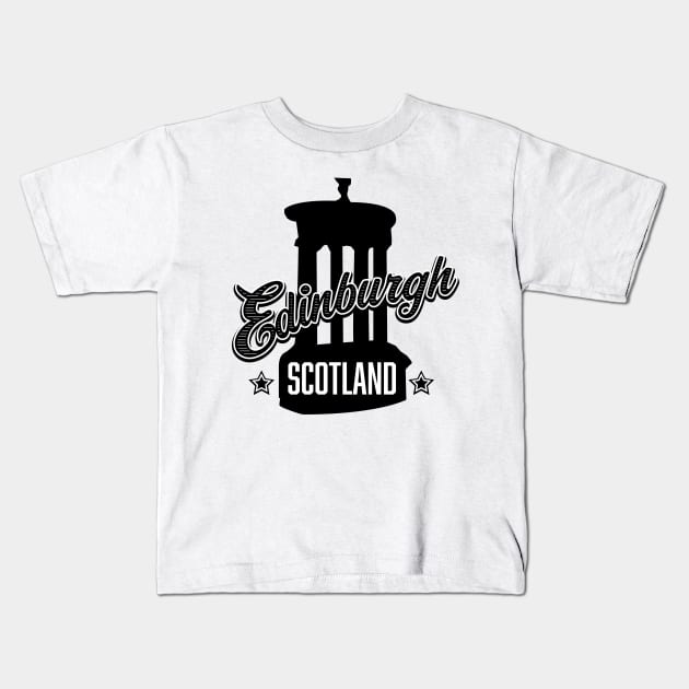 Edinburgh Scotland Kids T-Shirt by nickemporium1